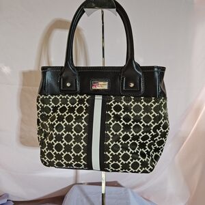 Stylish Black and White Tote Bag